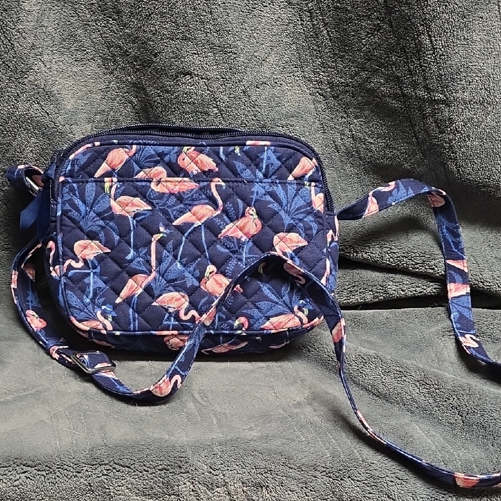 Vera Bradley Flamingo Crossbody Bag - Navy